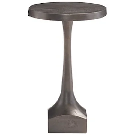 Pedestal Drink Table in Matte Graphite Finish